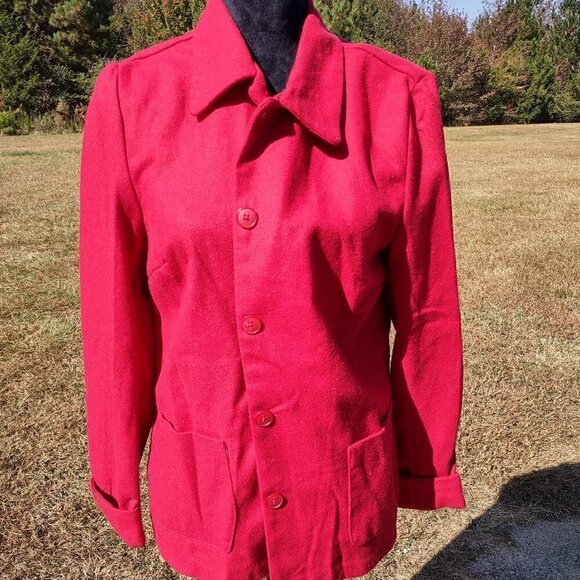 JACLYN SMITH Women's Red Coat Size Small  (NWT) - Picture 2 of 9